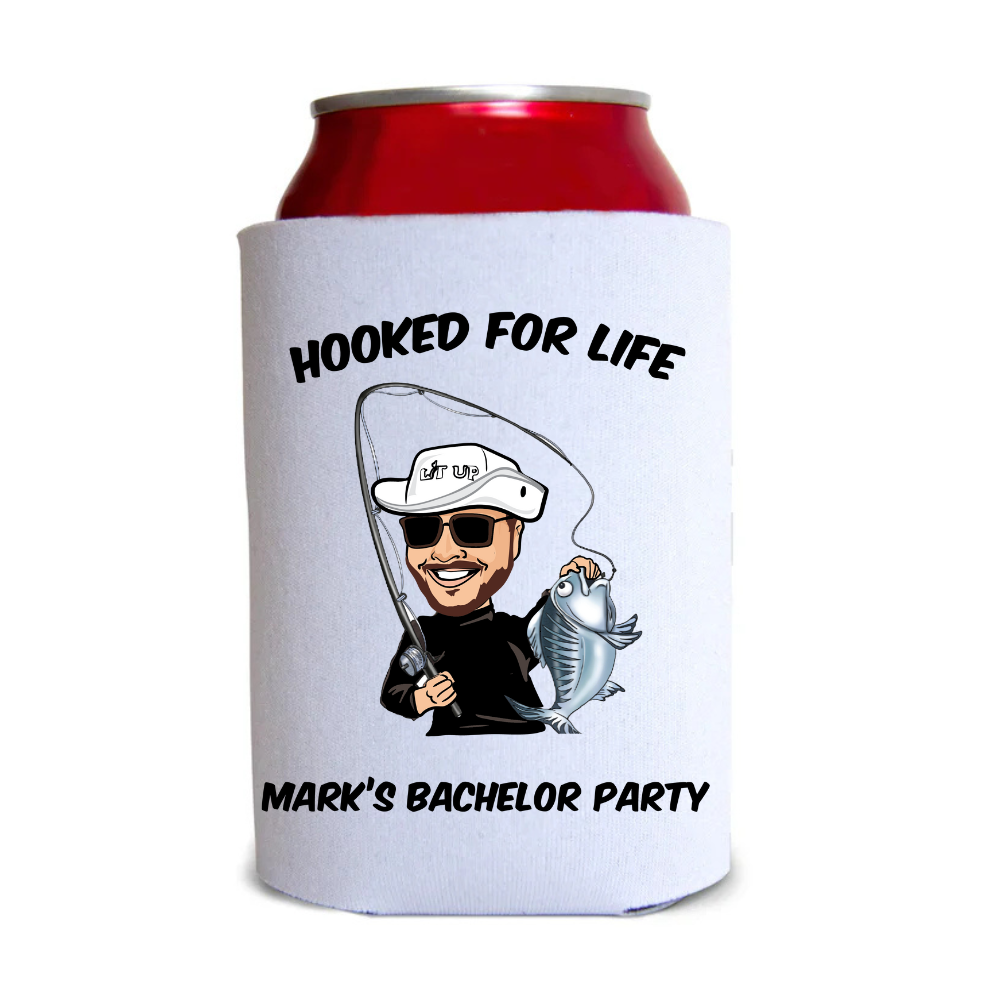 Custom Hooked For Life Koozie