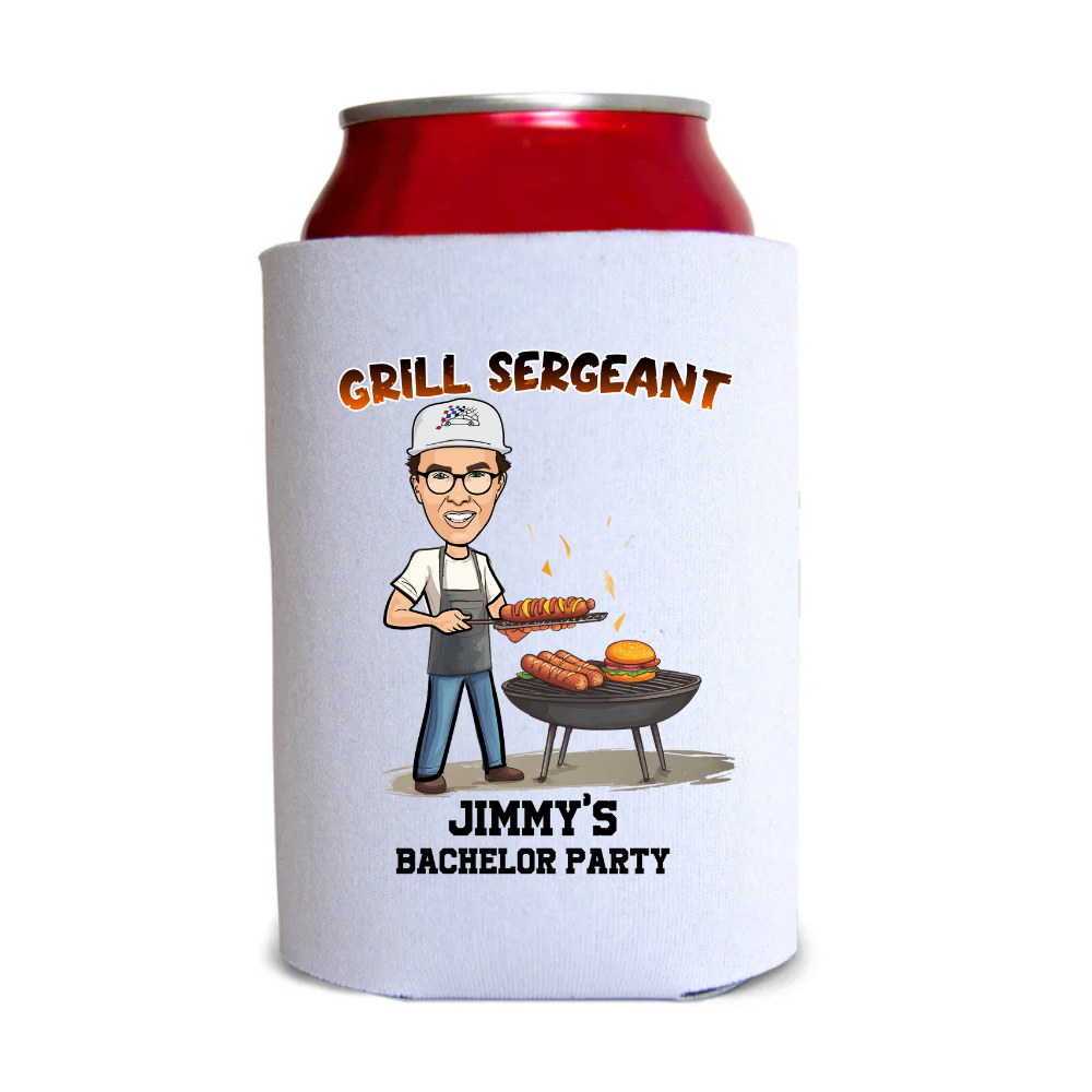 Custom Grill Sergeant Koozie